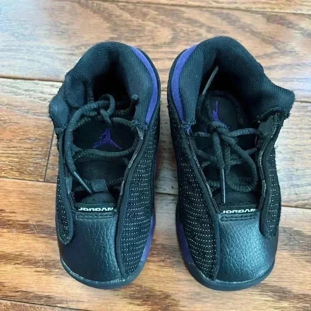Nike Jordan 13 Retro (Toddler) 6C Purple-Black No Box. - Picture 2 of 8